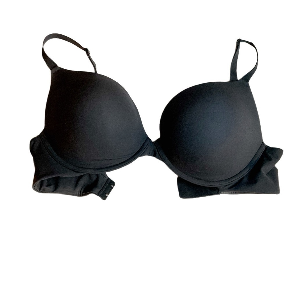 Skims Fits Everybody Push-Up Demi Bra push up Black Women's Bra Demi 36DD